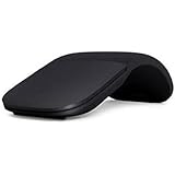 Microsoft – Souris Arc – souris Bluetooth pour PC, ordinateurs portables compatible Windows, Mac, Chrome OS (fine, légère, transportable, tactile) – Noir (ELG-00002)