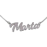 Collar con nombre personalizado en plata de ley 925.-RINCONDELARTESANO.ES