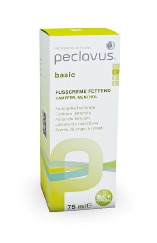 Peclavus Basic Fußcreme fettend, Fettpflege Fußpflegecreme für rissige Fußhaut, 75 ml - 2