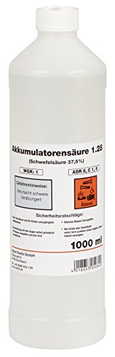 Preisvergleich Produktbild Batteriesäure 1 Liter Typ 1,28
