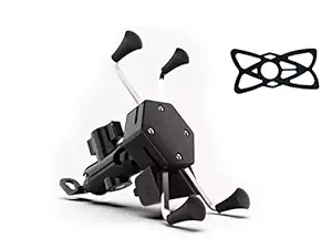 Motorcycle Handlebar Mount Rail for Bike Mobile Cell Phone Smartphone GPS Holder Without Charger