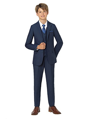 Paisley of London, Ezra, Vestito del Ragazzo, Abito da Cerimonia per Bambini, Blu, 6 Anni