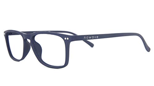 NOWAVE Occhiali Lettura +1.50 | Occhiali da presbite per PC e Smartphone|Occhiali riposanti ANTI LUCE BLU 40% e UV 100% | Unisex |+1.50 Blu