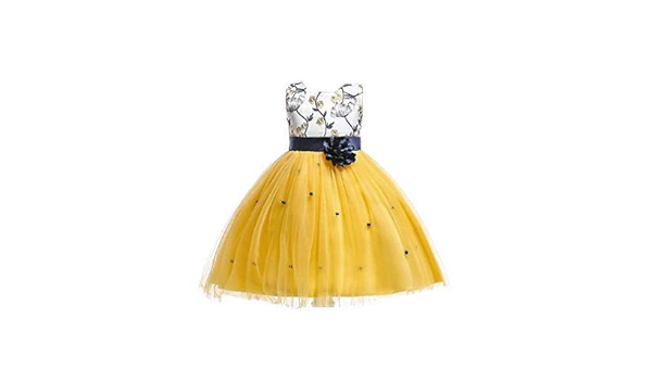 yellow birthday dress for baby girl