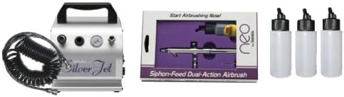 Compressor set and HP-S51K-BCN starter kit neo 2 airbrush (japan import)