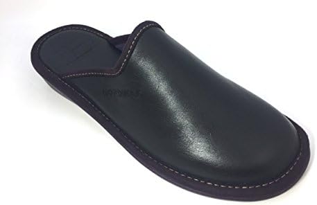 Nordika 347 Naomi Women's Leather Mule Slippers - Negro - UK 7/41 EU