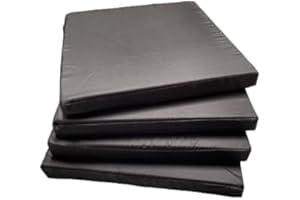 MOTHER LAND Garden Chair Cushions Outdoor Seat Pad For Dining Chairs Pad Kitchen Thick Removable Cover Indoor Outdoor Living Room Patio Garden Office Coffee Shop SIZE 40cm x40cm x5cm (BLACK) Pack of 1