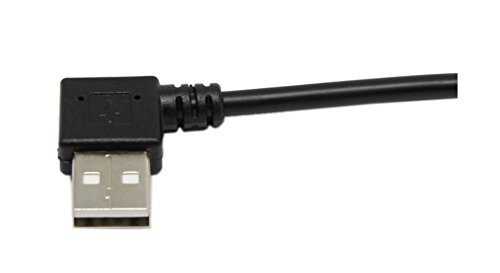 Typ C Kabel, rechten Winkel cerrxian USB 2.0 rechts Winkel (Typ A) Stecker zu USB C (Typ C) Stecker links/rechts Winkel Sync & Charge Konverter Adapter Kabel 25,4 cm - 3