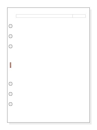 Recambio liso blanco