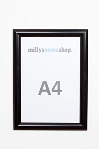 A4 Black Poster Display, Poster Snap Frame with 25mm Powder Coated Aluminium Frame.