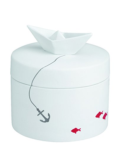 Porzellangeschichten Dose Boot D 11 cm H 8 cm