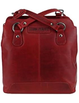 Hill Burry Tasche Ledertasche,Vintage,Damen,Rucksacktasche handgefertigt rot