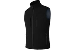 Zzkouine Gilet da Uomo in Softshell Antivento Leggero Vest Cappotto Senza Maniche Antivento e Impermeabile Multitasche, Giacca Calda Con Cerniera Per Viaggi e Attività All'aperto