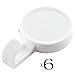 Produktbild Coat hooks Kleiderhaken- Punch-Free Haken, starker Haken, 6 Packs (Farbe : Weiß)