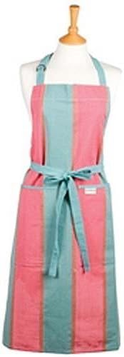 Sterck Zaika Pink & Green Stripe Full Apron, Longer Length