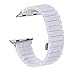 Produktbild Fcostume Uhrenarmband, Keramik-Butterfly-Verschlussband Ersatz-Armband für Apple Watch Serie 4 44mm (Weiß)