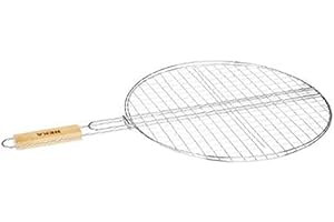 Paris Prix Neka - Double Grille Barbecue Ronde Summer 40cm Chrome