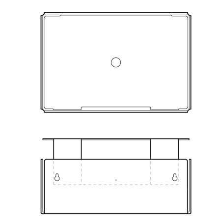 Konstantin Slawinski Charge-Box weiß-grau / Kabelbox für Ladegeräte oder Mehrfachsteckdosen / 31,5x21x11,5cm - 5