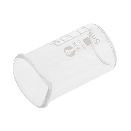 MagiDeal Niedrige Form Glas Messbecher Chemielabor Labor Becherglas Glaswaren 5ml - 9
