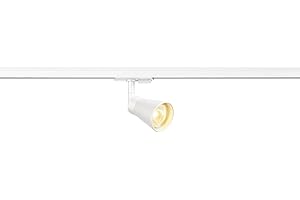 ‎SLV SLV AVO TRACK | LED Schienen-Strahler, Dreh- und schwenkbarer 1-Phasen-Strahler, LED Spot, Deckenstrahler, Deckenleuchte, Schienensystem, Innenbeleuchtung | GU10, weiß