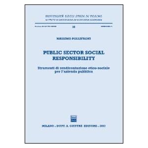 Public sector social responsibility. Strumenti di rendicontazione etico-sociale per l
