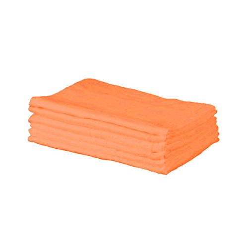 Cuddles Collection Muslin Squares (Orange, Pack of 6)