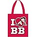Produktbild Betty Boop "I Love BB" Canvas Tote Bag