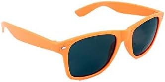Unisex Rave Party Geek Club Summer Sunglasses Shades Shutter Aviator Wayfarer Style (Orange)