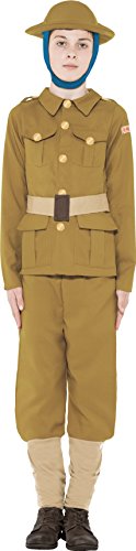 Smiffys Chidren's WWI Boy Costume, Top, Trousers & Hat, Horrible Histories, Colour: Green, Size: L, 27037 reviews Smiffys Chidren's WWI Boy Costume, Top, Trousers & Hat, Horrible Histories, Colour: Green, Size: L, 27037