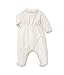 Petit Bateau Baby Girls Round Collar Long Sleeve Footies, Pink (rosella), 86