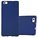 Price comparison product image Cadorabo Case works with Huawei P8 LITE 2015 in METAL BLUE – Shockproof and Scratch Resistent Plastic Hard Cover – Ultra Slim Protective Shell Bumper Back Skin