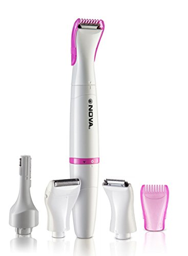 Nova NLS 510 100 Percent Waterproof Sensitive touch Trimmer for Women (White/Pink) RS.658 (56.00% Off) - Amazon