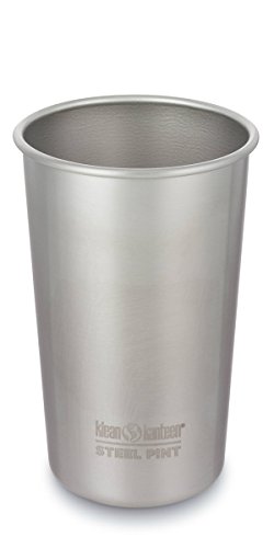 Klean Kanteen Unisex's Pint Cup, Silver, 473 ml