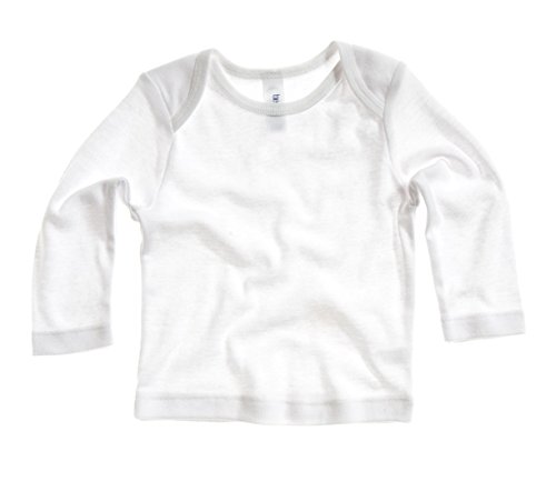 Bella Baby Girls Baby Rib Cotton Long Sleeve T Shirt White 18-24