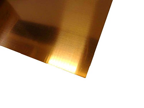 Preisvergleich Produktbild 4 Stück: Kupferblech 0,7 mm Stärke Maß: 500x50 mm (halbhart, Dachdeckerqualität)