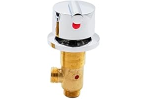 AFUDER Grifo Bañera y Ducha Mezclador de baño Grifos Baño Grifo Agua fría caliente Válvula mezcladora de latón macizo Agujero de grifo Mango de hoja Grifo de bañera Mezclador