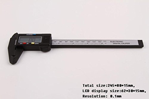 ESAILQ 150mm / 6inch LCD Digital Elektronisches Carbon Fiber Vernier Messschieber Micrometer - 4