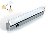 【FÁCIL DE INSTALAR】Para cada luz armario, proporcionamos un cable de conexión y un conector de extensión, puede usar el cable o el conector para conectar a un máximo de 10 mismas luces LED. Puede instalarlo por debajo del estante o a la pared.