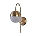 Produktbild SD&EY Glaskugel Wandleuchte, Nordic Modern Golden Kupfer Schlafzimmer Nachttischlampe für Wohnzimmer Wohnkultur