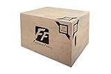 FunctionalFitness Wooden Plyo Box – 3 in 1 – Ideal For Cross Training – 20