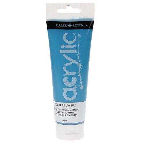 Daler-Rowney Graduate Acrylic Paint, Plastic Tube, 4oz - 120 ml, Coeruleum Blue Hue