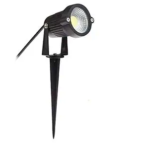 DOJI 5W LED Waterproof Outdoor Garden Adjustable Spot and Spike Light,IP65 Aluminium Body Garden Lights. (White)