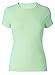 vegliatino-Ladies Women's Short Sleeve Crew Neck 100% Cotton T-Shirt in a Lot Colours Aqua SM