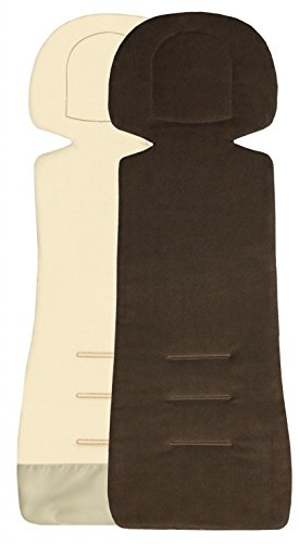 Byboom – Comfort Seat Cushion/seat Insert with Summer and Winter Sides, Universal for Car Seat Gr. 0, 0 + I, II, III, e.g. for Maxi Cosi, Römer for Buggy Pushchair
