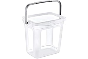Muddy Hands Clear Plastic Storage Container with Lid Carry Handle Soap Laundry Tablet Washing Powder Detergent Box