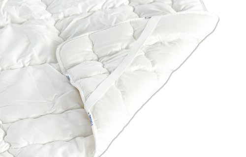 Badenia 3780290132 Bettcomfort Spannunterbett, Irisette Merino wash, 100 x 200 cm weiß - 2