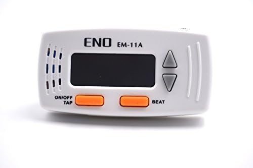 Electronic Metronome Portable Mini Multi-functional Clip-On LCD Digital Beat Tempo Mini Metronome With Battery, Suitable for Piano, Violin, Guitar, Trap Drum-White