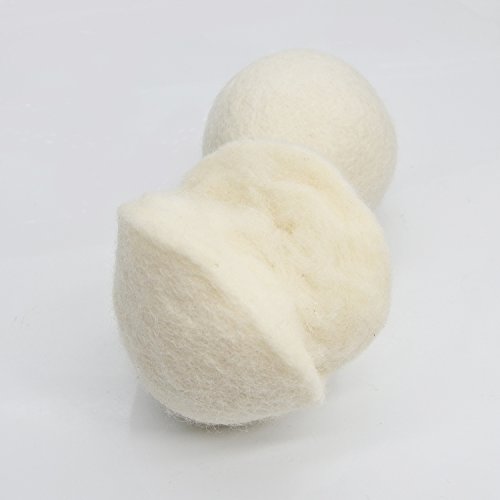 Bestoss Wolle Trocknerbälle 6-XL-Pack Durchmesser-7cm Wäsche Trockner Natürliche Weichspüler Alternative Neuseeländischer Trocknerkugeln - 6