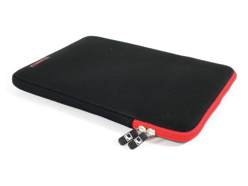 COOL BANANAS ShockProof Tasche passgenau für MacBook Pro & MacBook Air 13 Zoll | Sleeve | Hülle mit strapazierfähigem Nylonbezug | Ultra-leicht | perfekter Schutz durch Memory-Foam-Effekt | Farbe Rot - 2