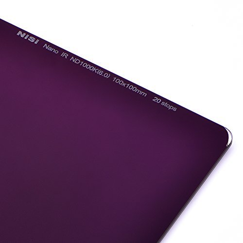 NiSi 100X100mm ND Black Hole 20 stops IR coated ND Optical Glass Filter, IR ND1000K(6.0) 20 Stops Neutral Density Filter
